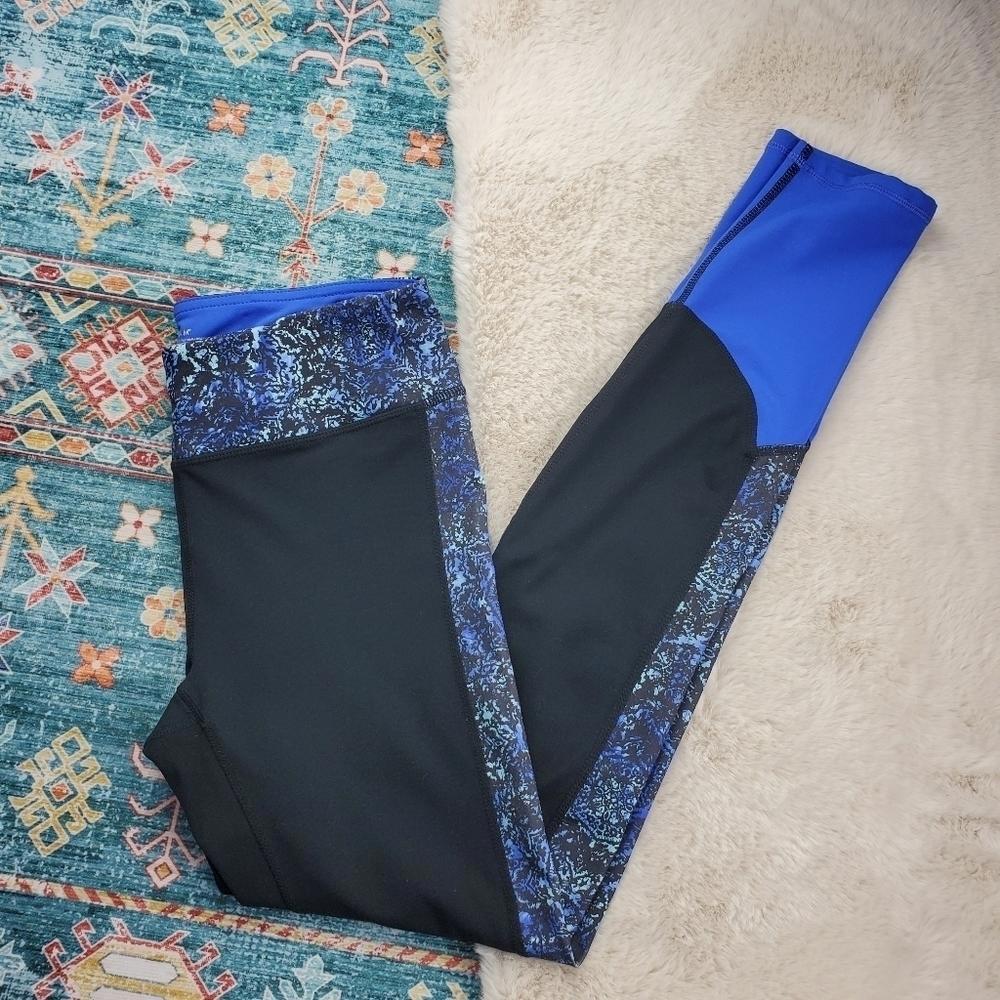 Gaiam Blue Black Legging Small